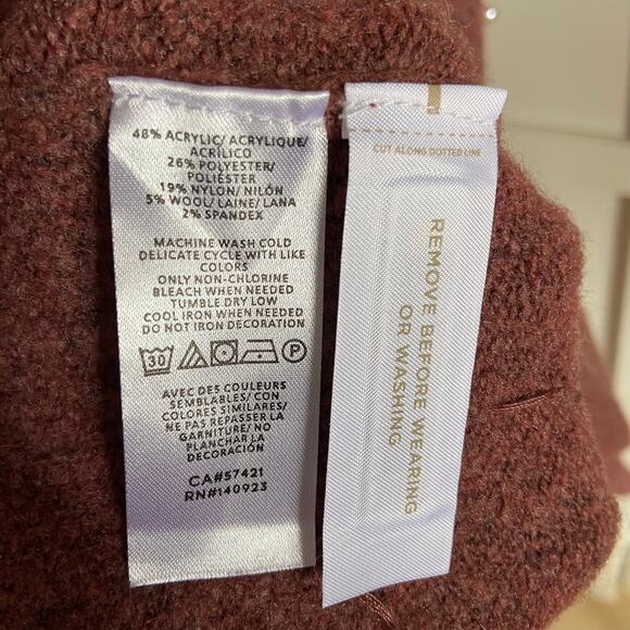 LOFT Plus Womens Sweater Size 16 18 Balloon Sleeve Pearl Embellished Beaded NEW - Picture 4 of 5